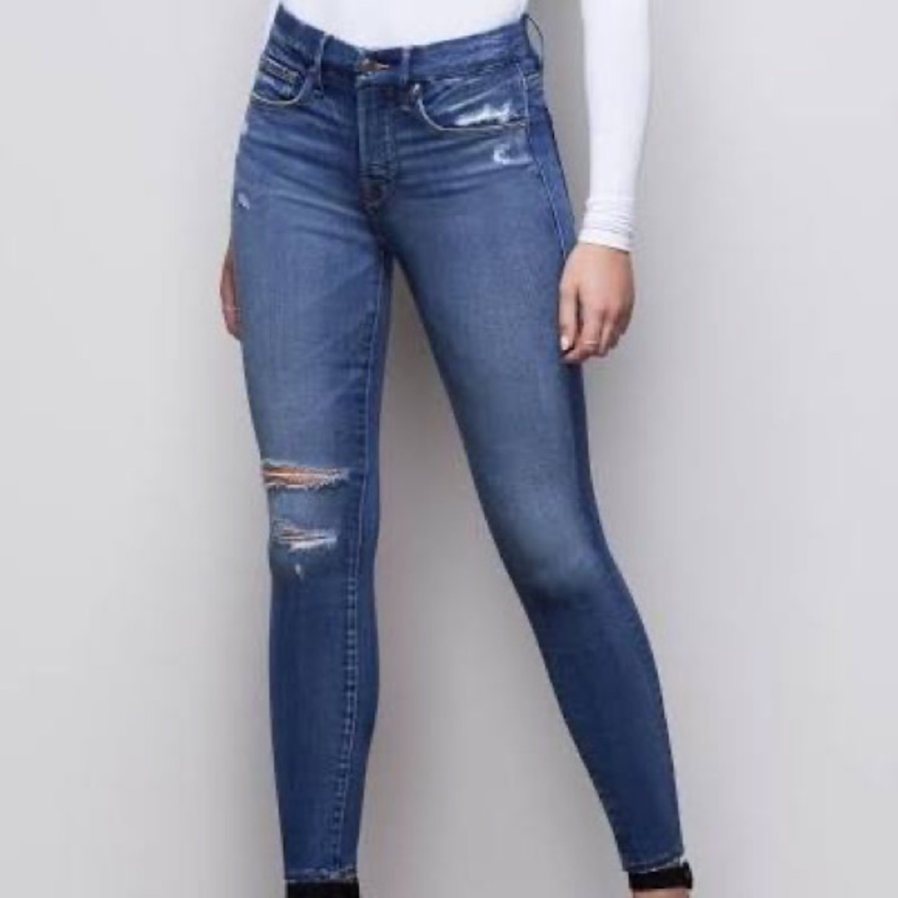 Good American Good Legs Distressed Jeans